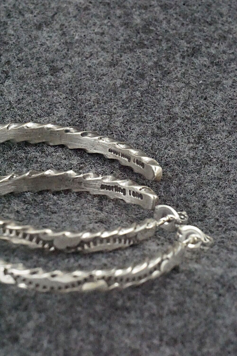 Sterling Silver Hoop Earrings - Elaine Tahe