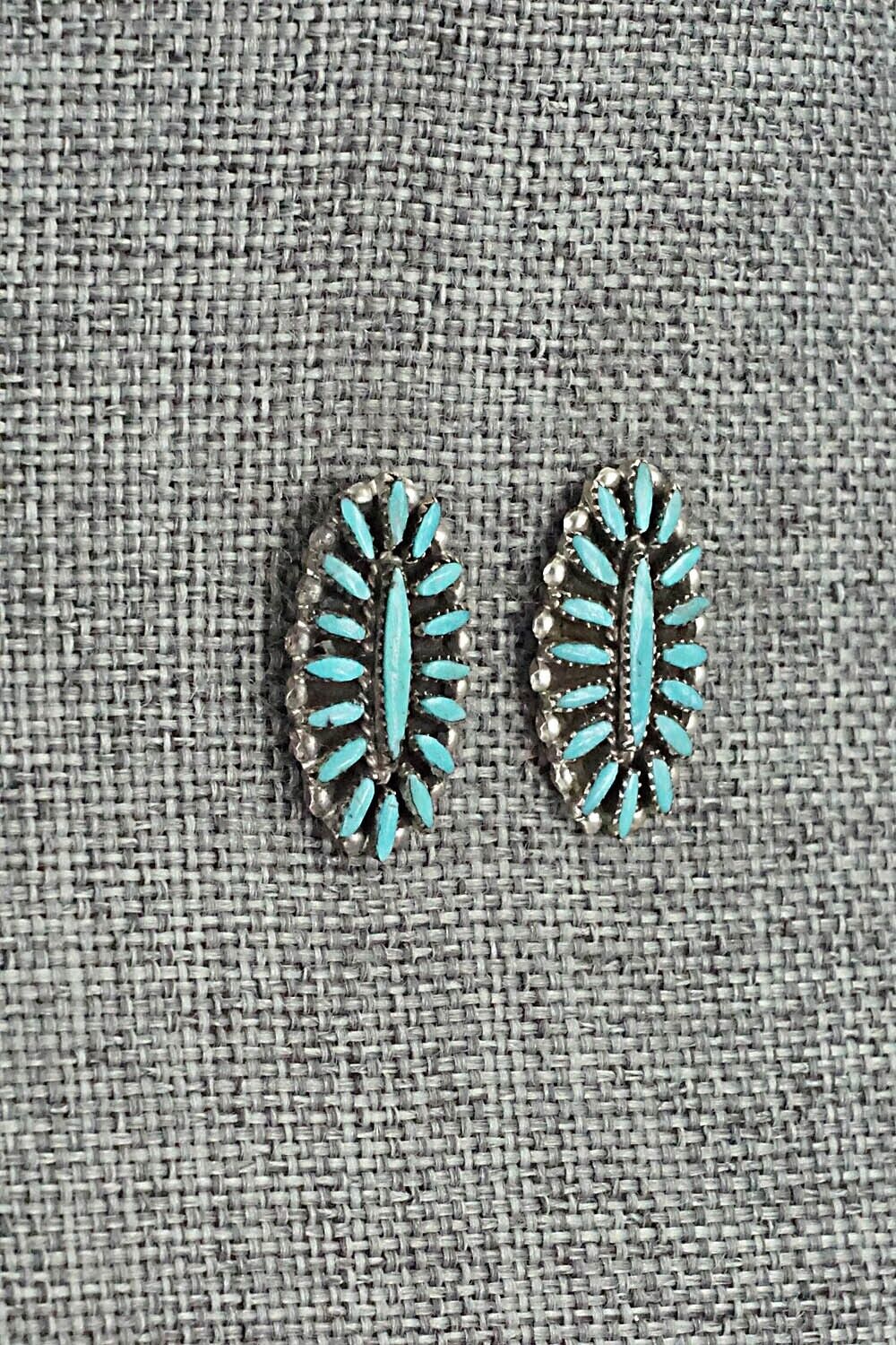 Turquoise & Sterling Silver Earrings - Lorena Peina