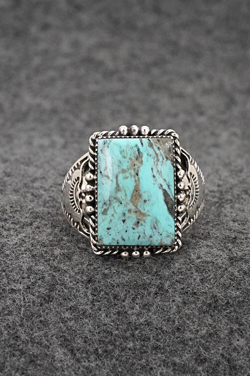 Turquoise & Sterling Silver Ring - Gregg Yazzie - Size 11