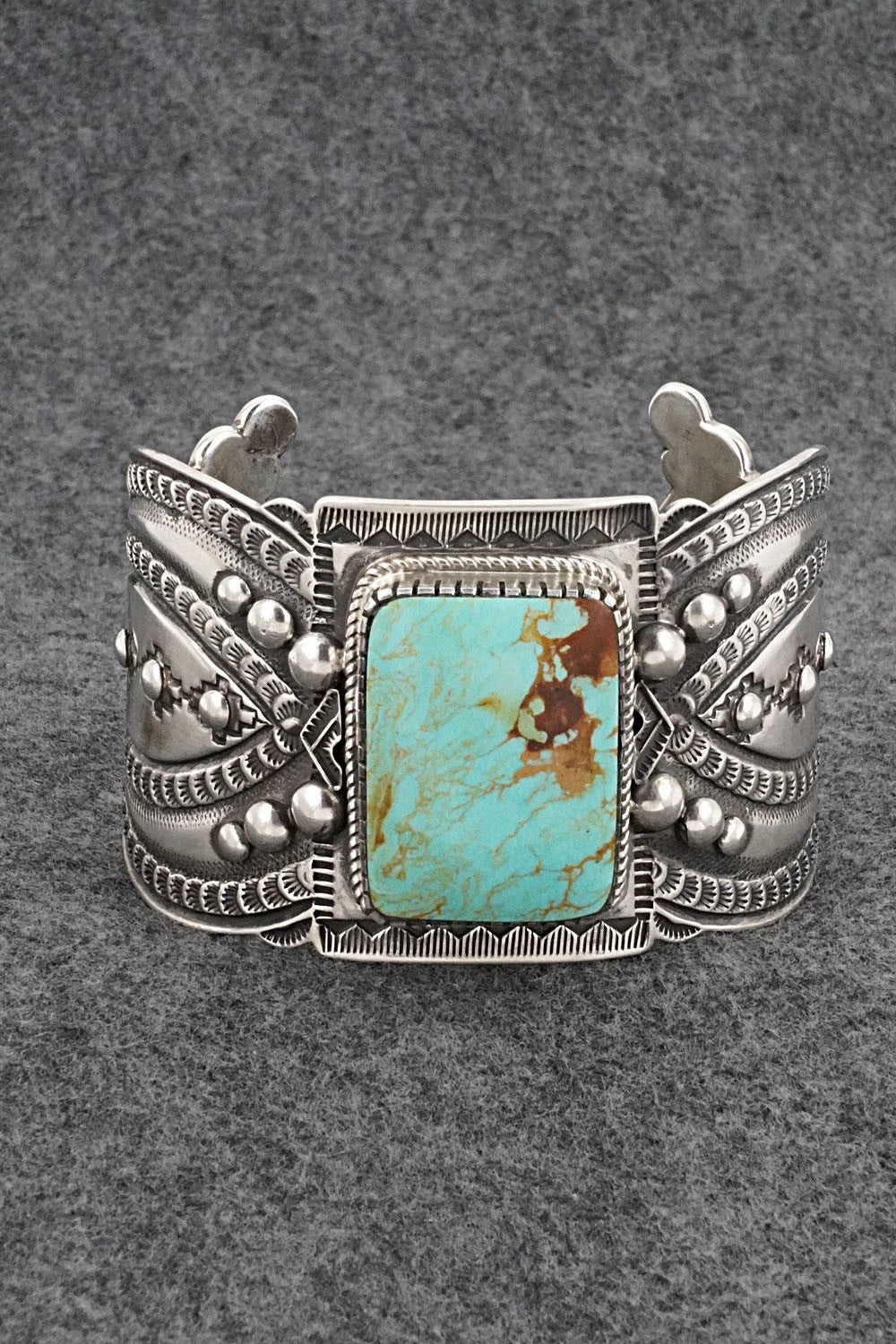 Turquoise & Sterling Silver Bracelet - Roland Dixson