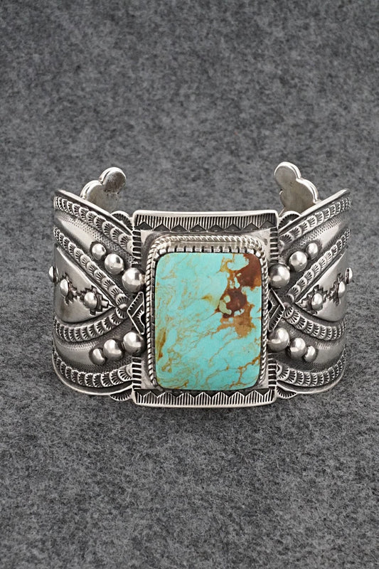Turquoise & Sterling Silver Bracelet - Roland Dixson