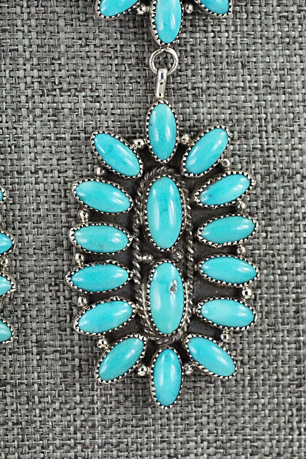 Turquoise & Sterling Silver Earrings - Anthony Skeets