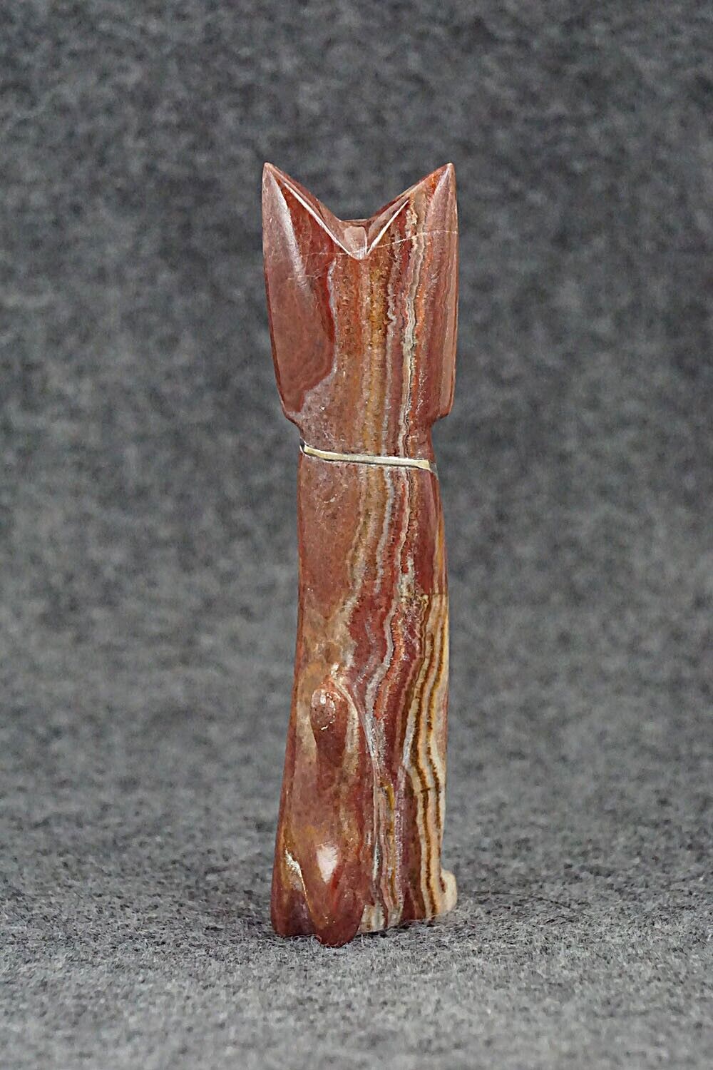 Cat Zuni Fetish Carving - Kenny Chavez