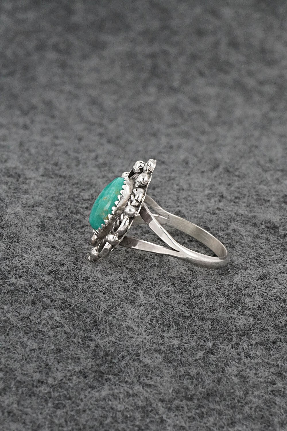 Turquoise & Sterling Silver Ring - Frieda Martinez - Size 7.25