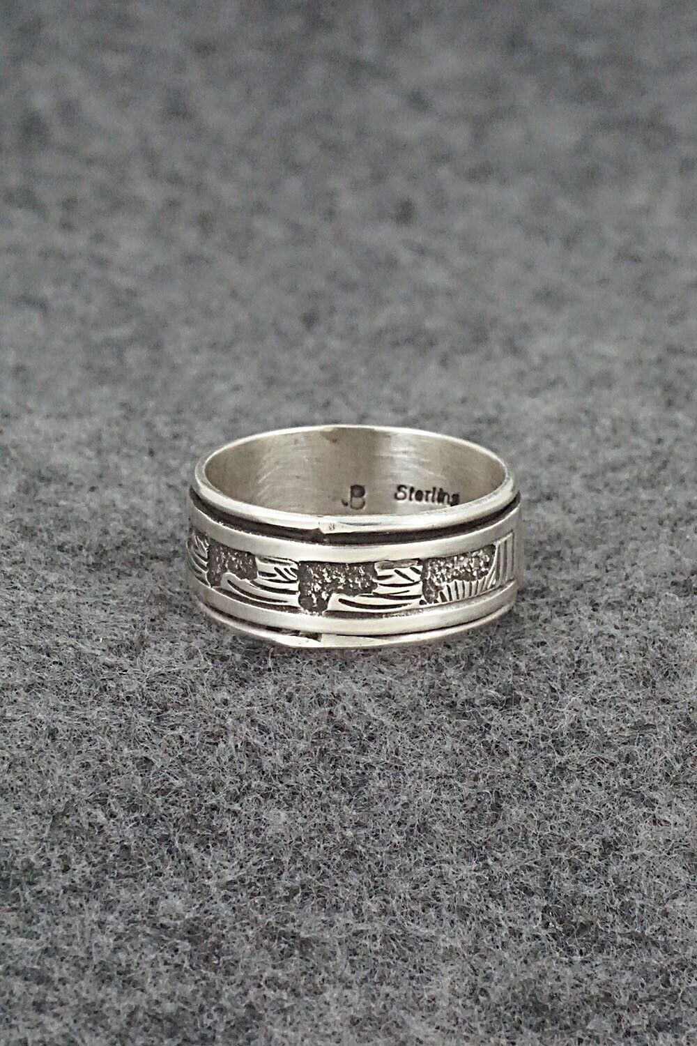Sterling Silver Spinner Ring - Elaine Becenti - Size 10.75