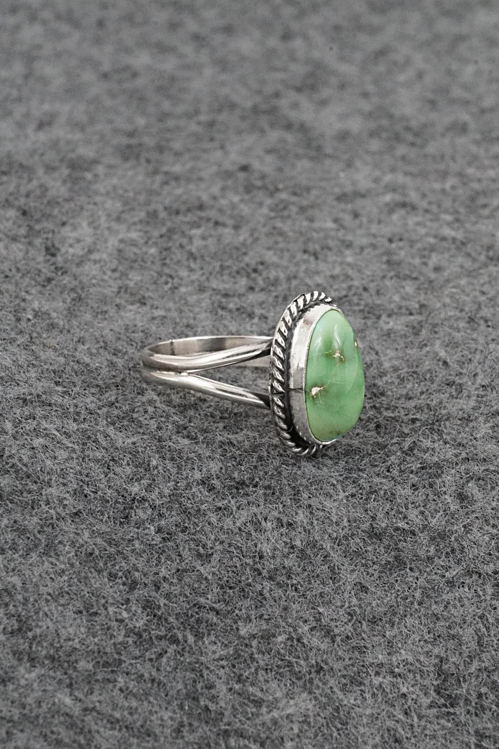 Turquoise & Sterling Silver Ring - Rosemary Saunders - Size 6