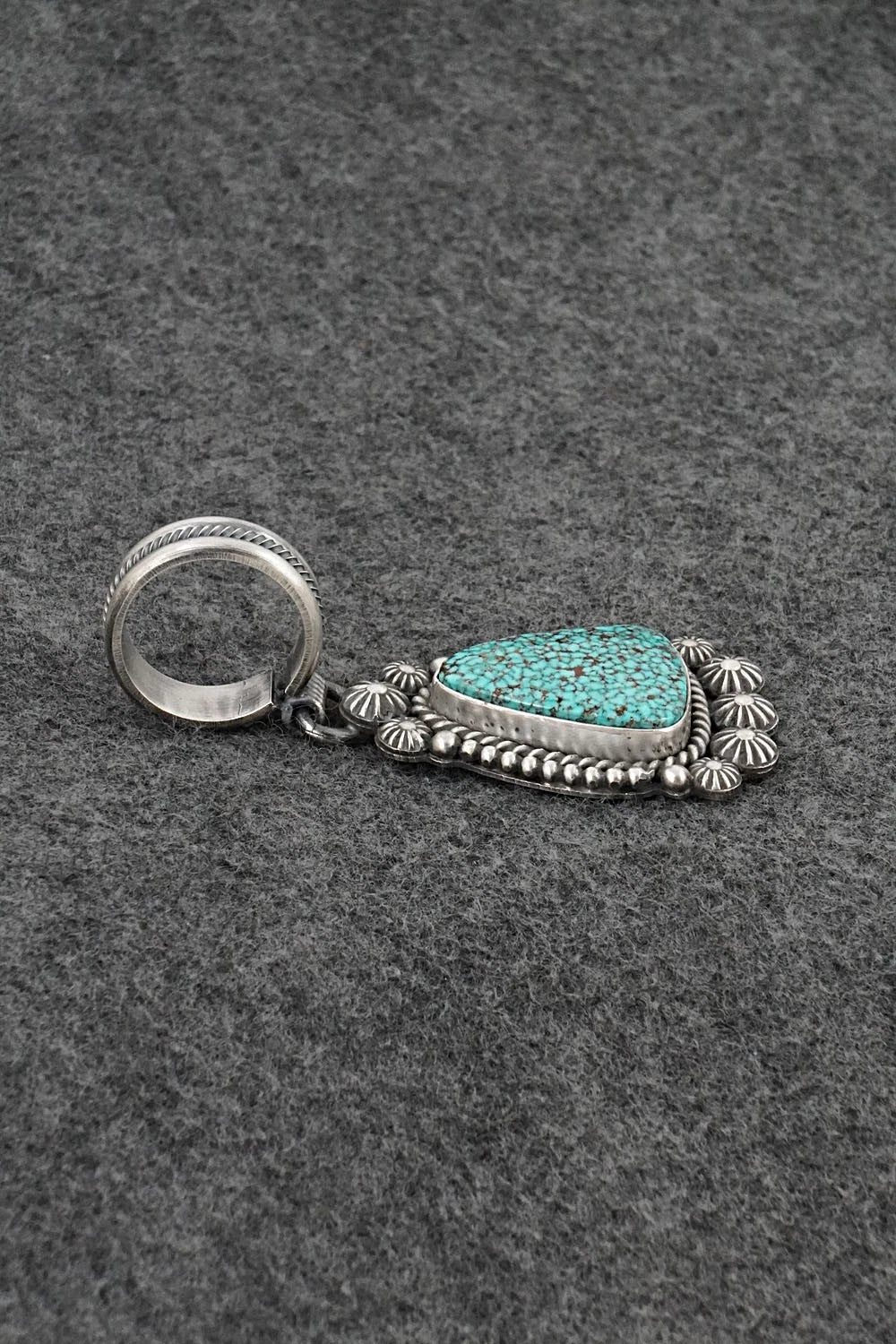 Turquoise & Sterling Silver Pendant - Michael Calladitto