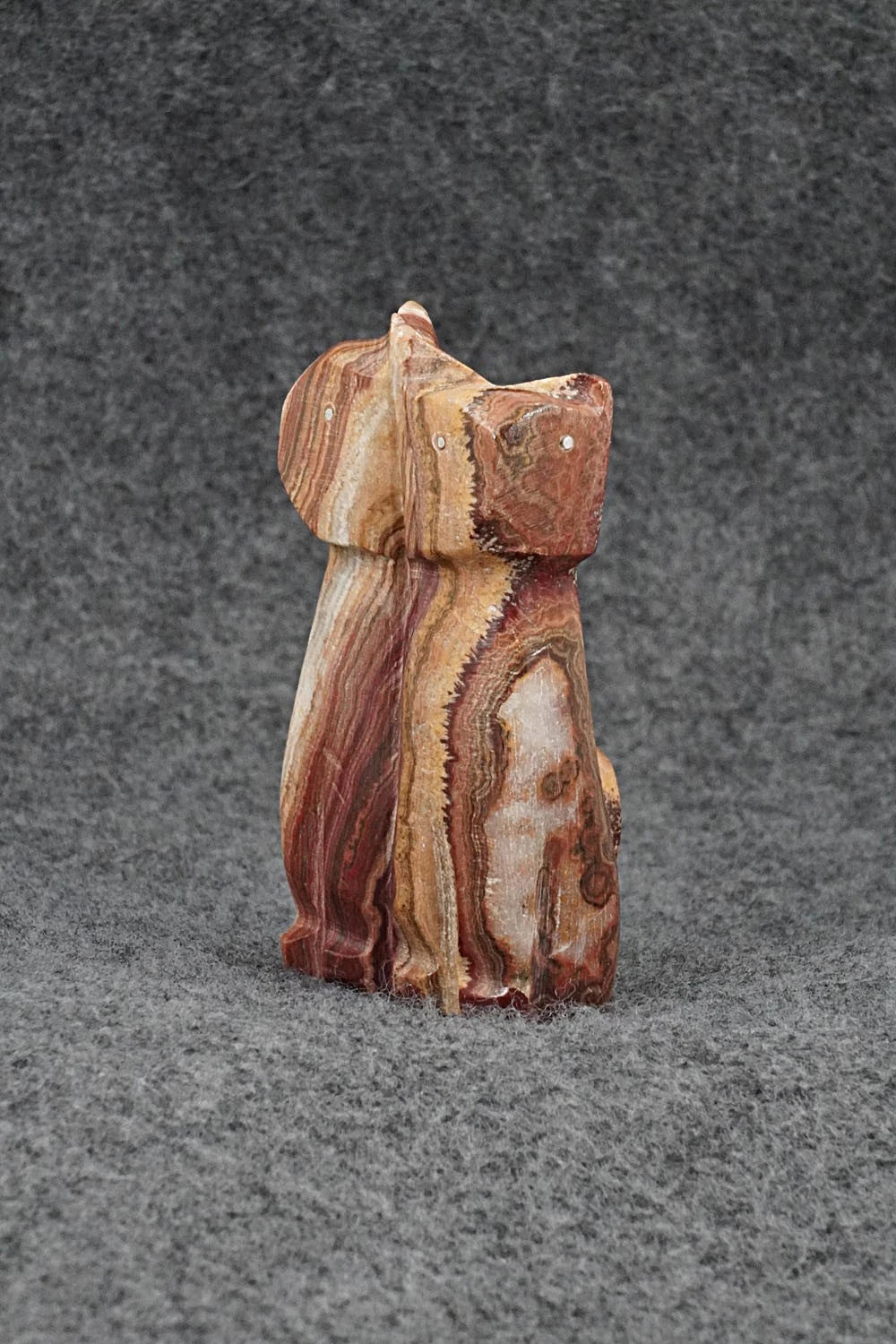 Cats Zuni Fetish Carving - Kenny Chavez