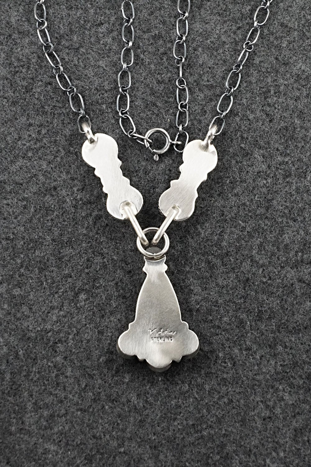Turquoise & Sterling Silver Necklace - Verley Betone