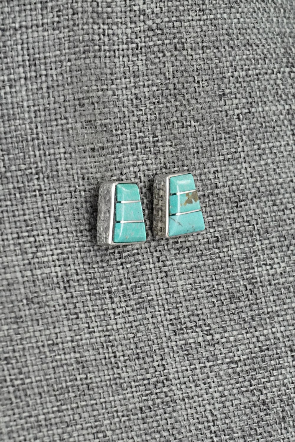 Turquoise and Sterling Silver Earrings - Michelle Haloo