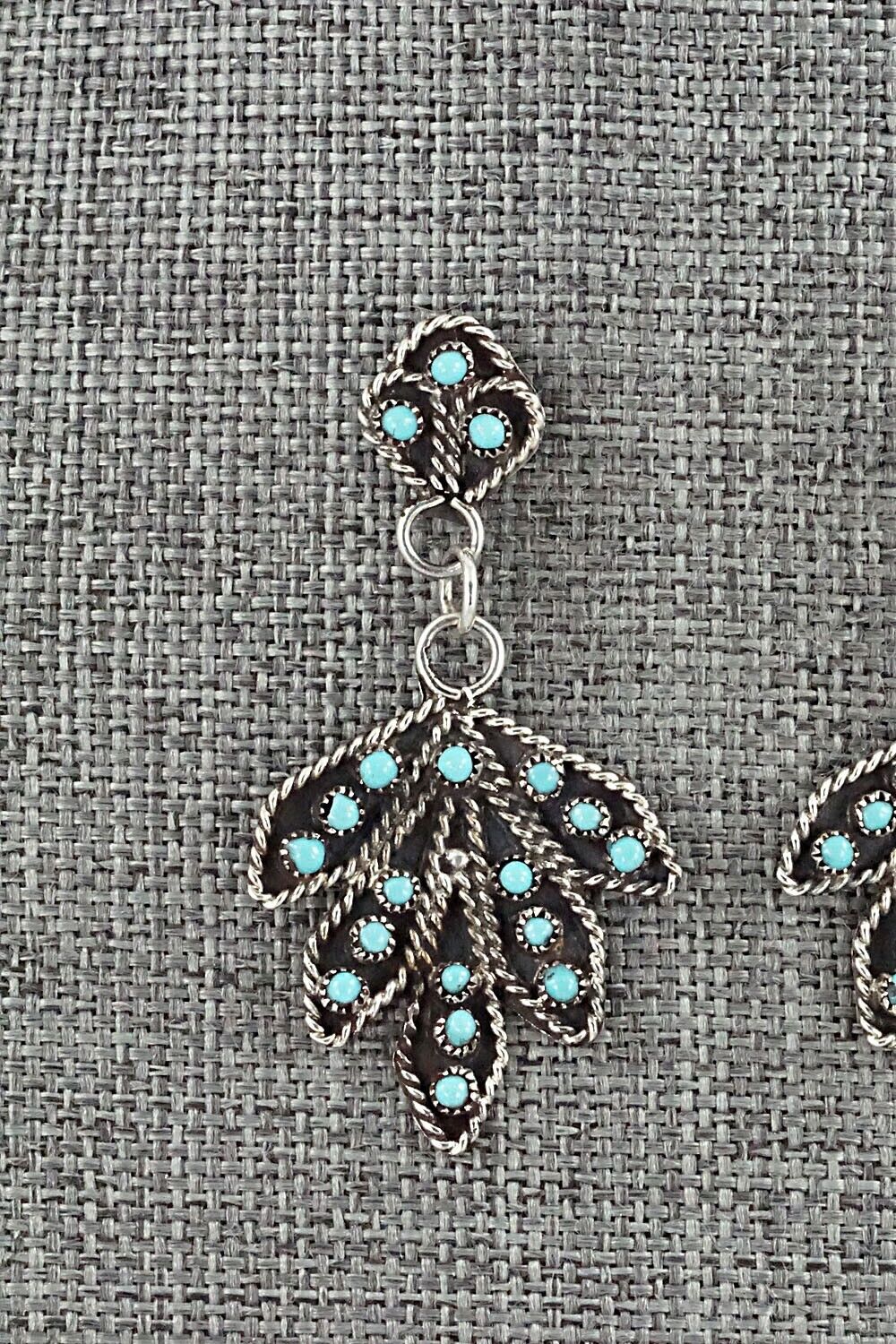 Turquoise & Sterling Silver Earrings - Georgiann Chavez