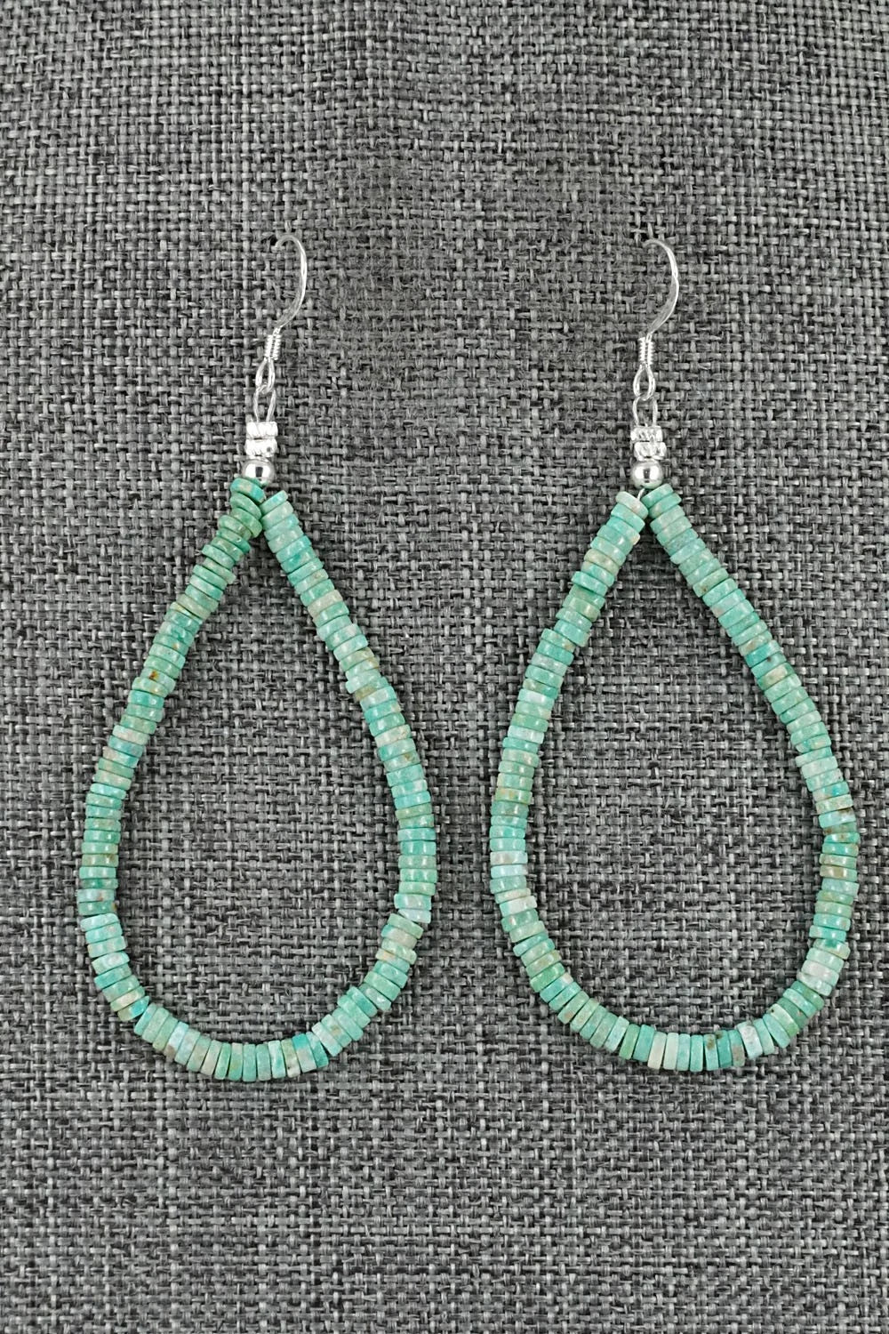 Turquoise & Sterling Silver Earrings - Doreen Jake