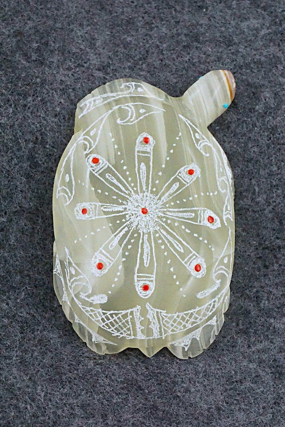 Turtle Zuni Fetish Carving - Adrian Cachini