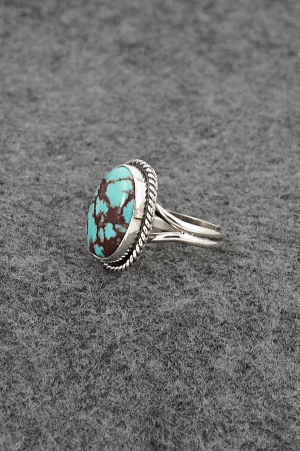 Turquoise & Sterling Silver Ring - Eugene Gruber - Size 5