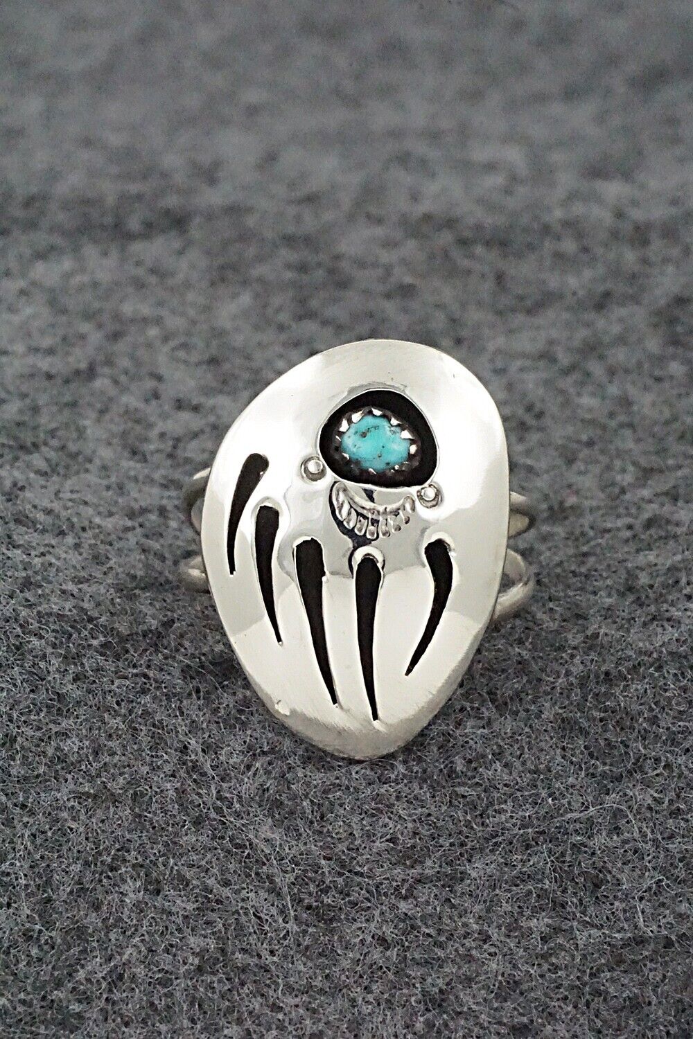 Turquoise & Sterling Silver Ring - Ervin Begay - Size 8.5