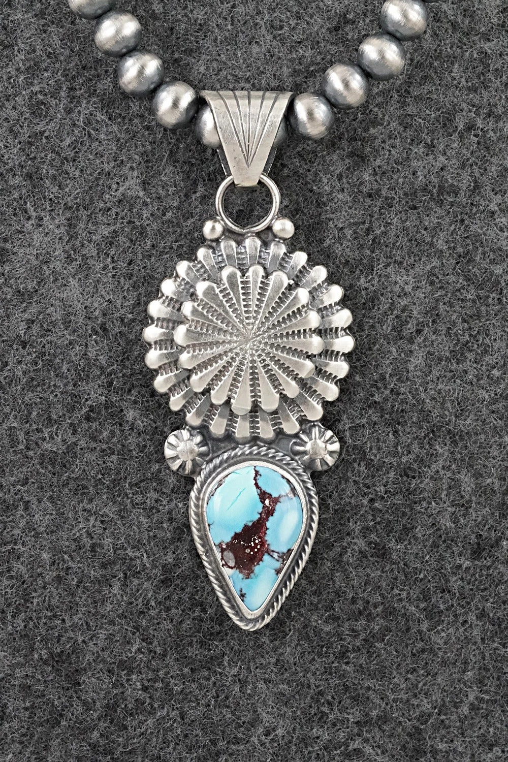 Turquoise & Sterling Silver Necklace - Sharon McCarthy