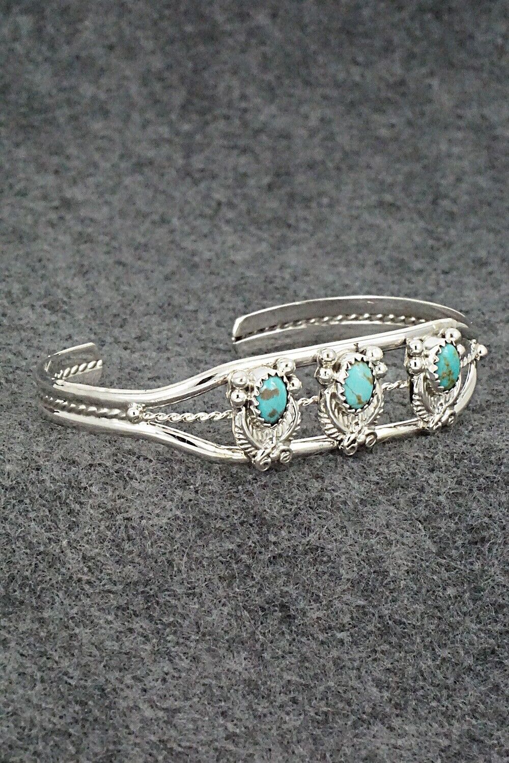 Turquoise & Sterling Silver Bracelet - Robert Martinez