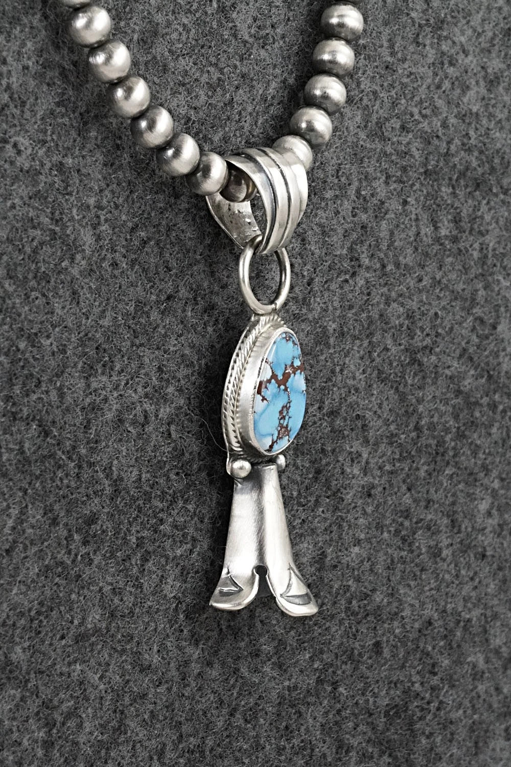 Turquoise & Sterling Silver Necklace - Sharon McCarthy
