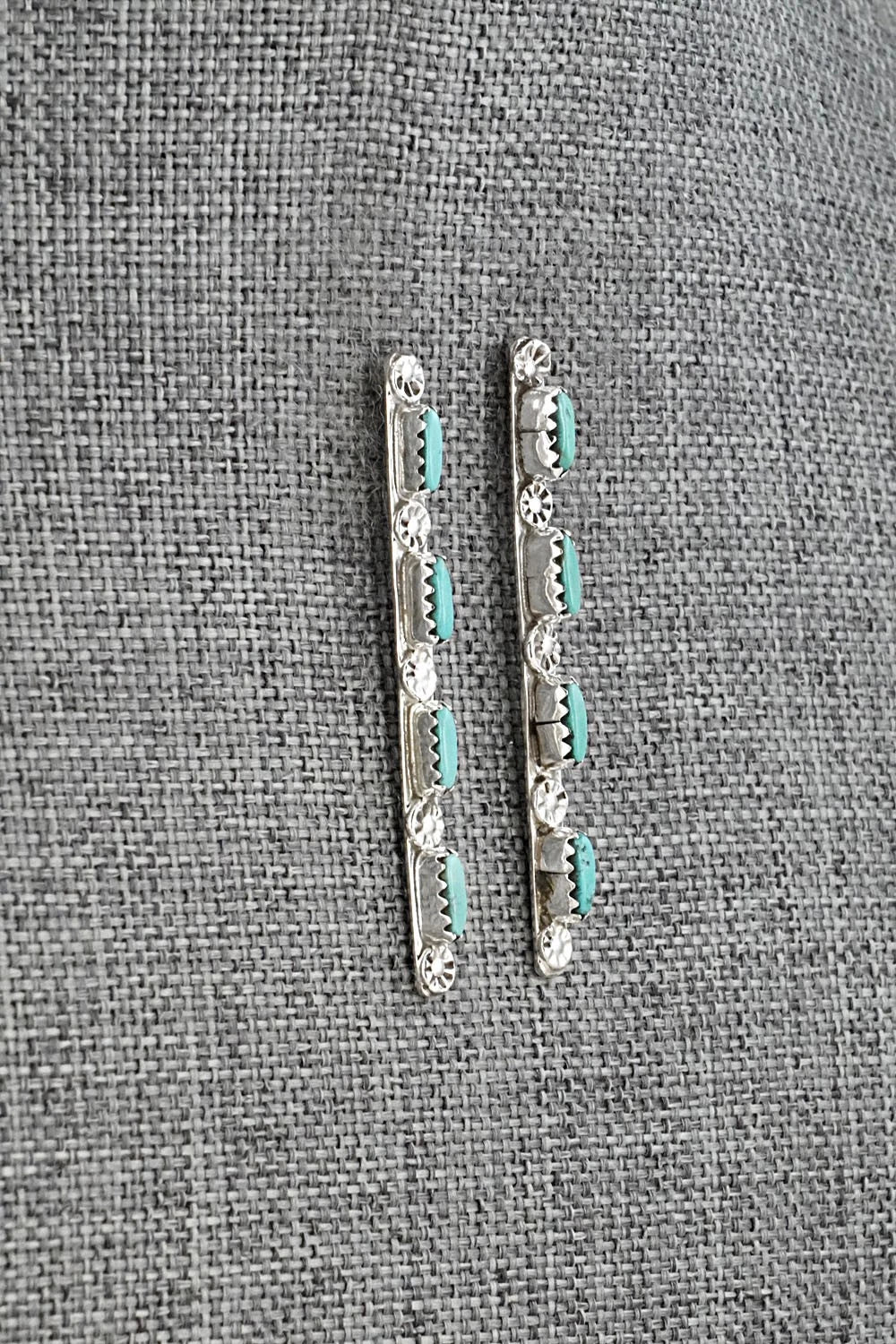 Turquoise & Sterling Silver Earrings - Murray Hannaweeka