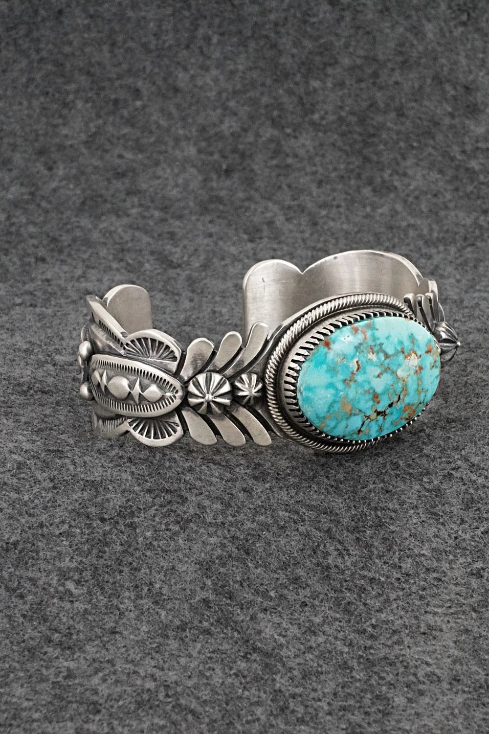Turquoise & Sterling Silver Bracelet - Mark Yazzie