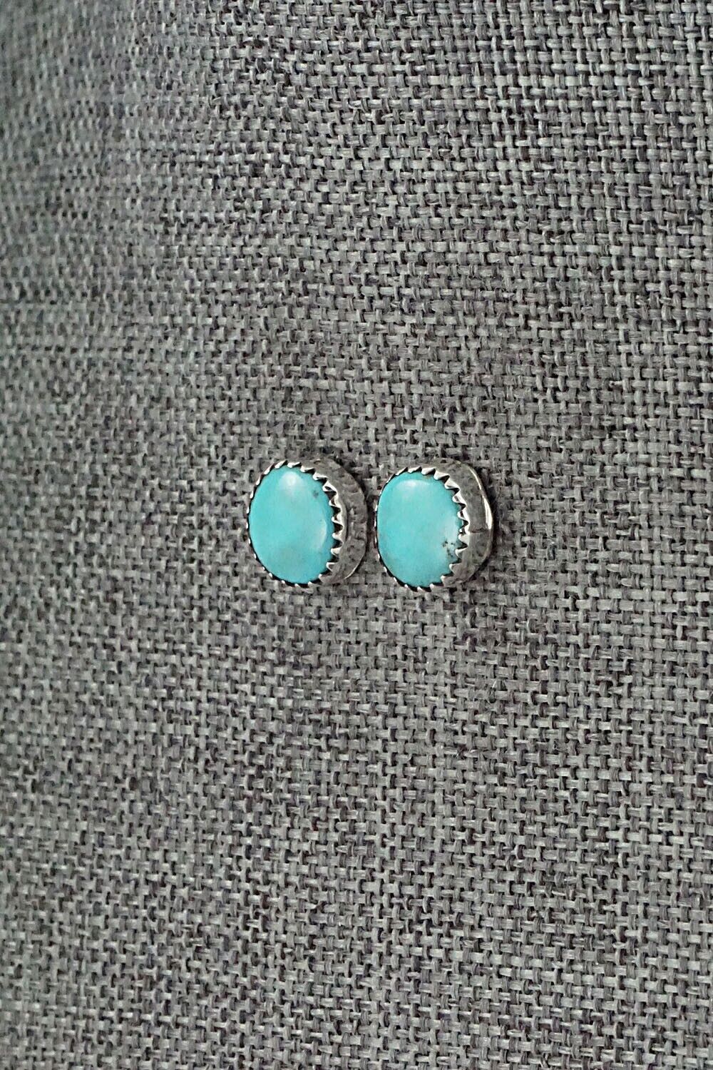 Turquoise & Sterling Silver Earrings - Theresa Smith