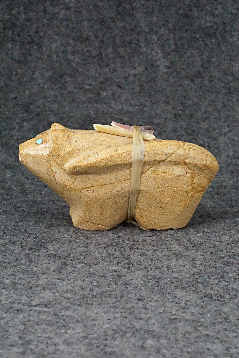 Mountain Lion Zuni Fetish Carving - Delvin Leekya