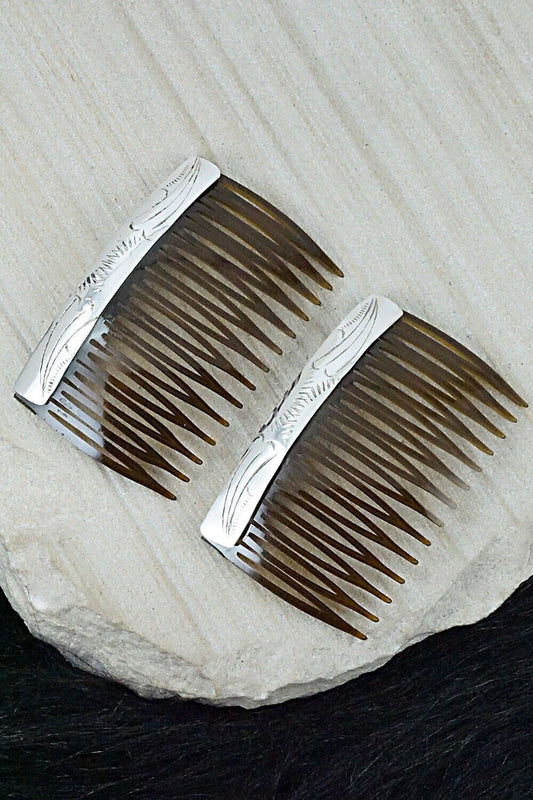 Sterling Silver Hair Combs - Randall Dalgai