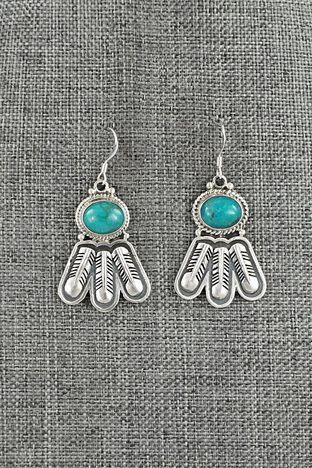 Turquoise & Sterling Silver Earrings - Sharon McCarthy