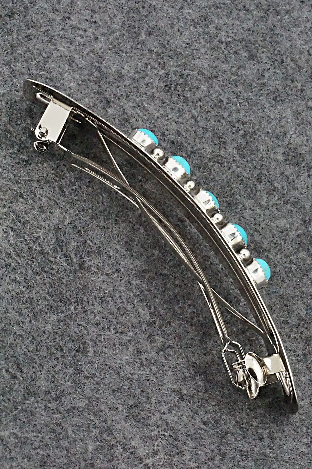 Turquoise & Sterling Silver Hair Barrette - Jolene Begay