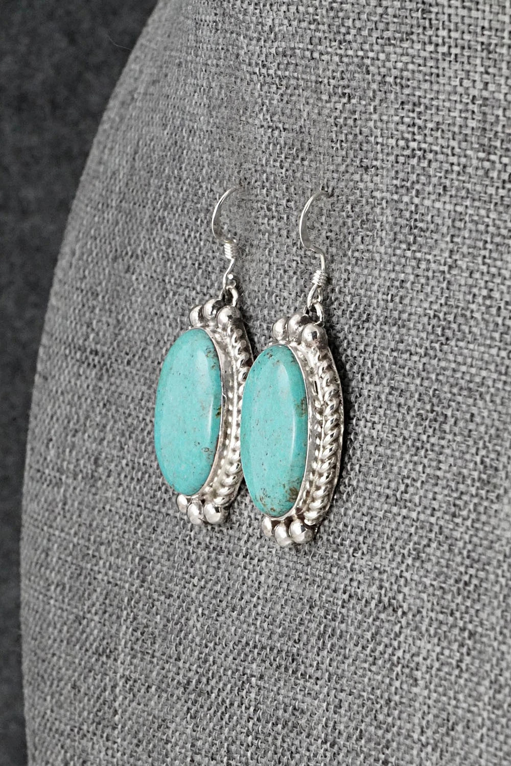 Turquoise & Sterling Silver Earrings - Antwone Brown