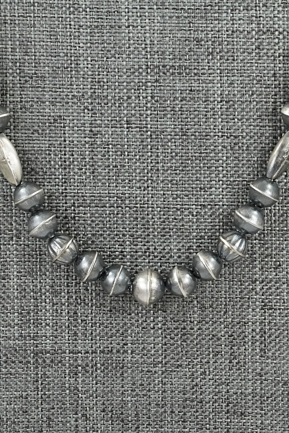 Sterling Silver Navajo Pearl Necklace 20" - Vintage