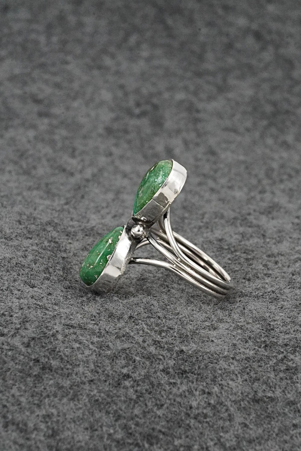 Turquoise & Sterling Silver Ring - Eugene Gruber - Size 7