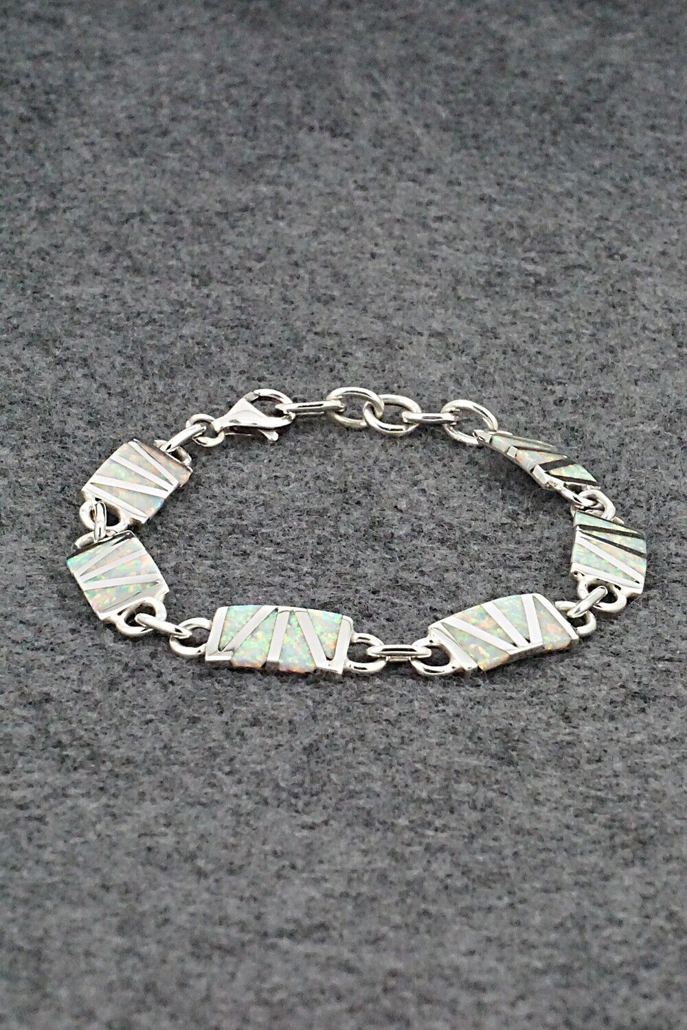 Opalite & Sterling Silver Link Bracelet - Wilfred Siutza