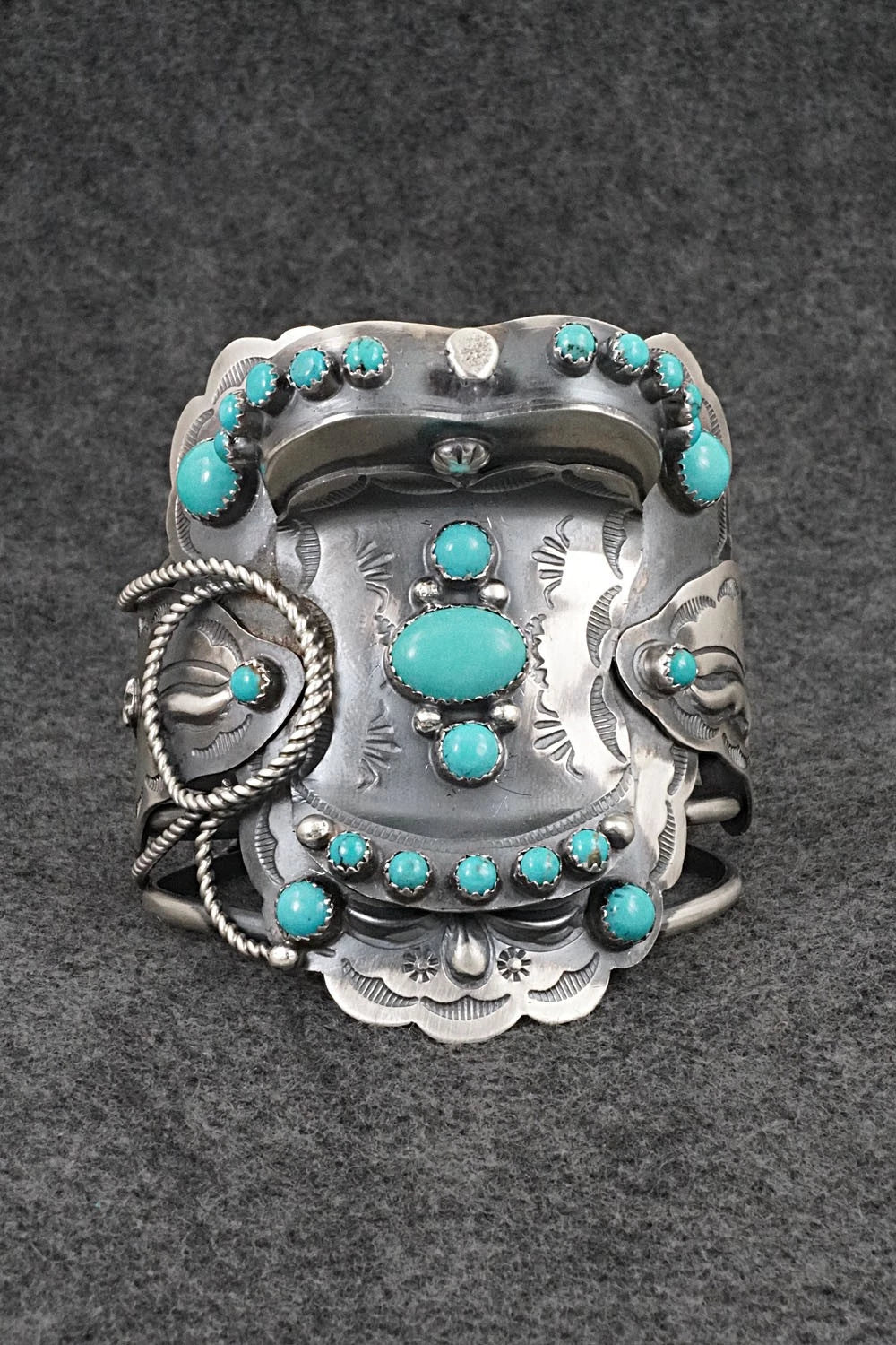 Turquoise & Sterling Silver Bracelet - Tim Yazzie