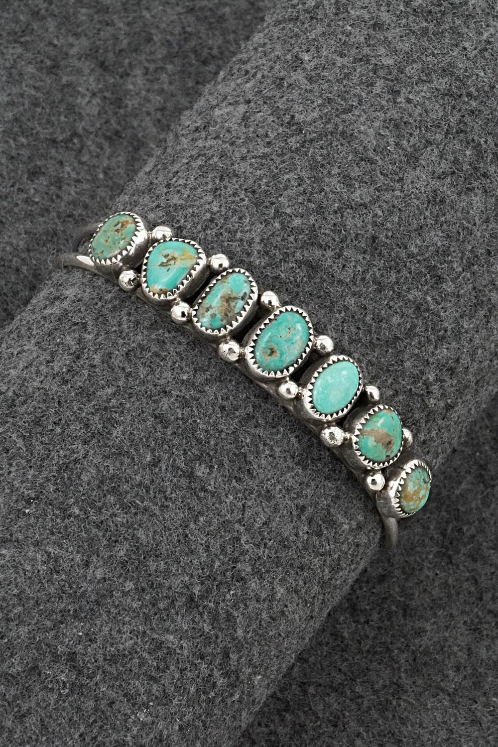 Turquoise & Sterling Silver Bracelet - Priscilla Reeder