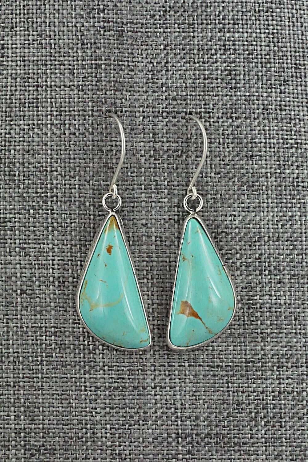 Turquoise & Sterling Silver Earrings - Rena Begay