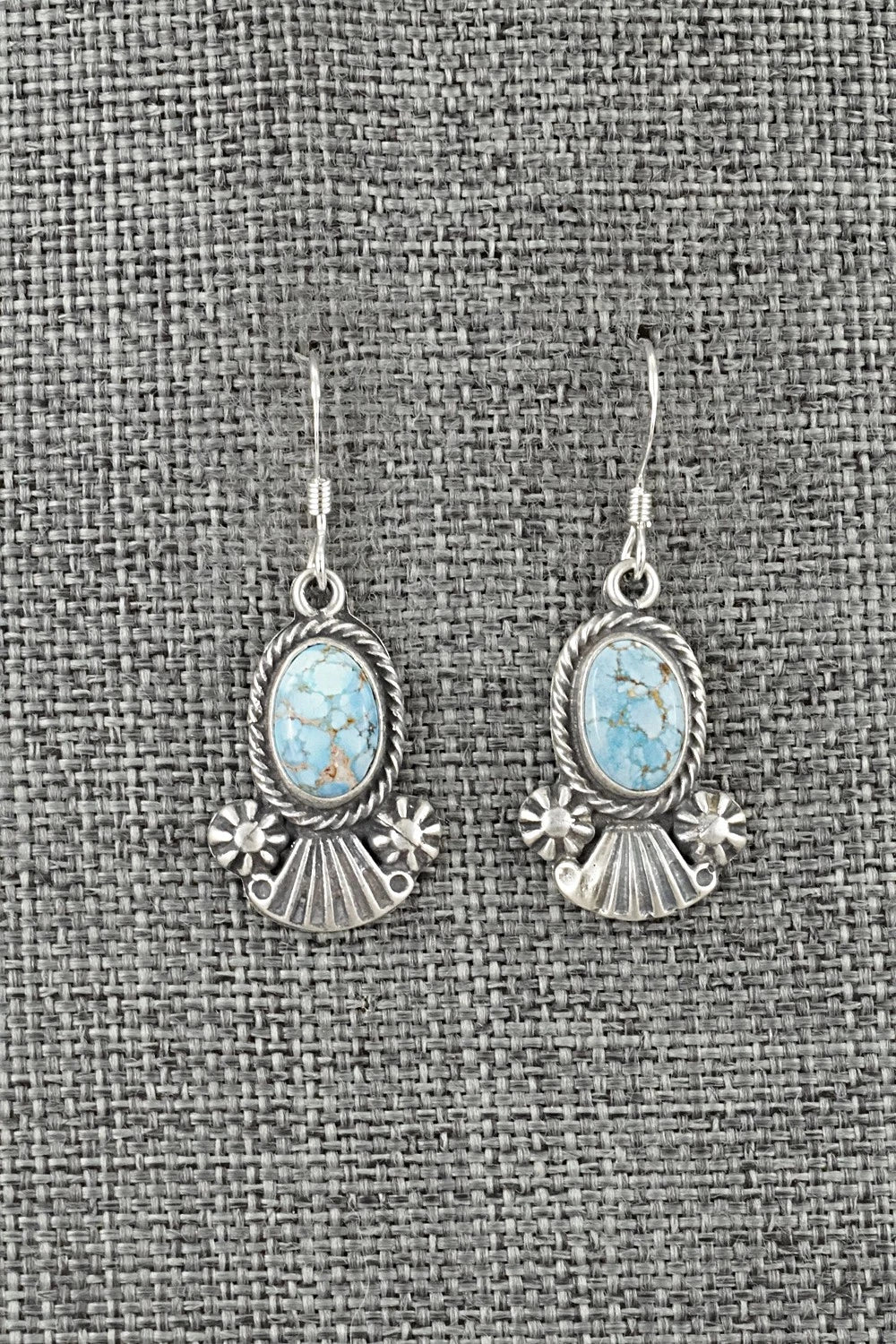 Turquoise & Sterling Silver Earrings - Verley Betone