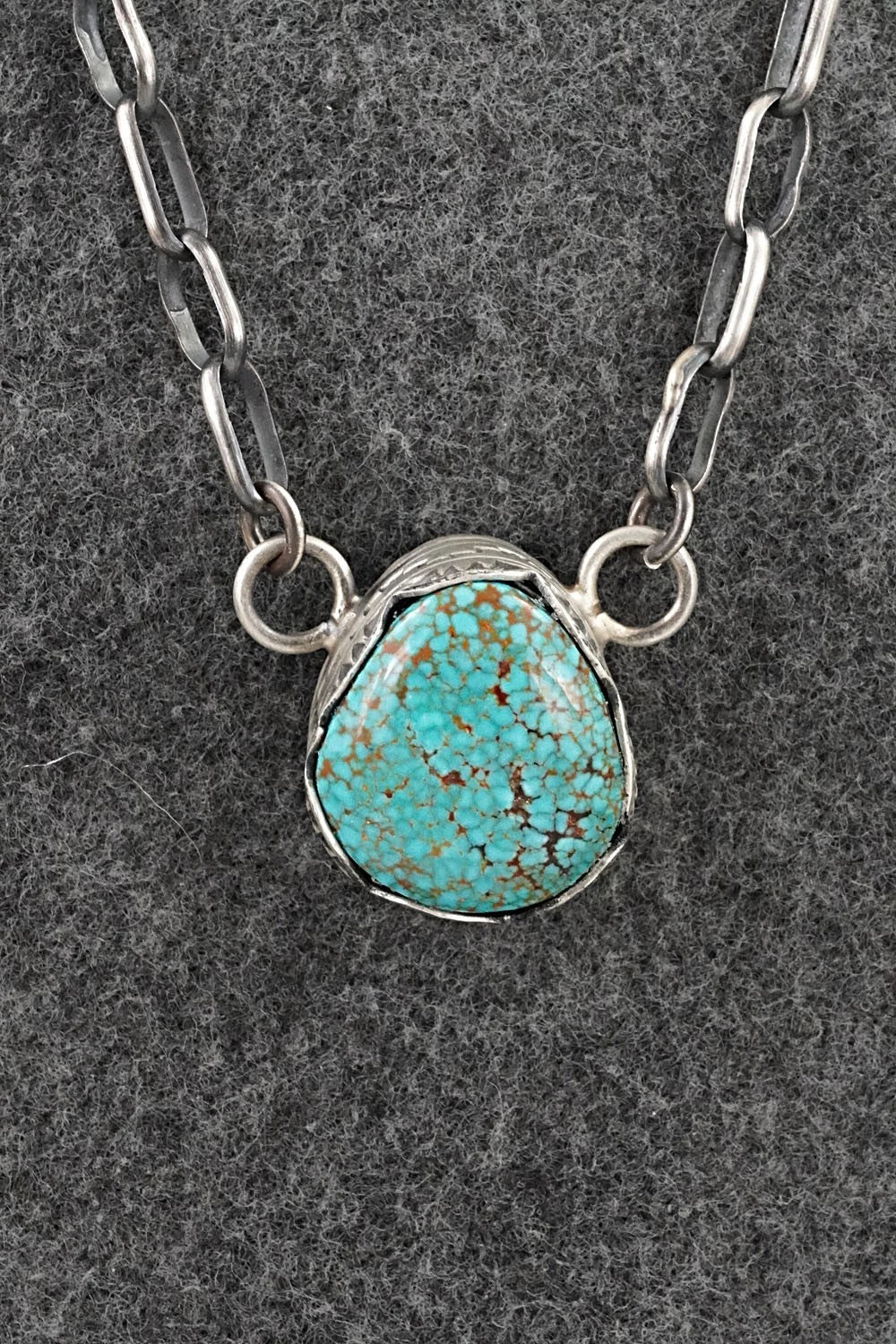 Turquoise & Sterling Silver Necklace - Paul Livingston