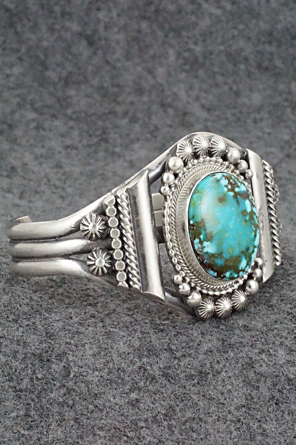 Turquoise & Sterling Silver Bracelet - Tom Lewis