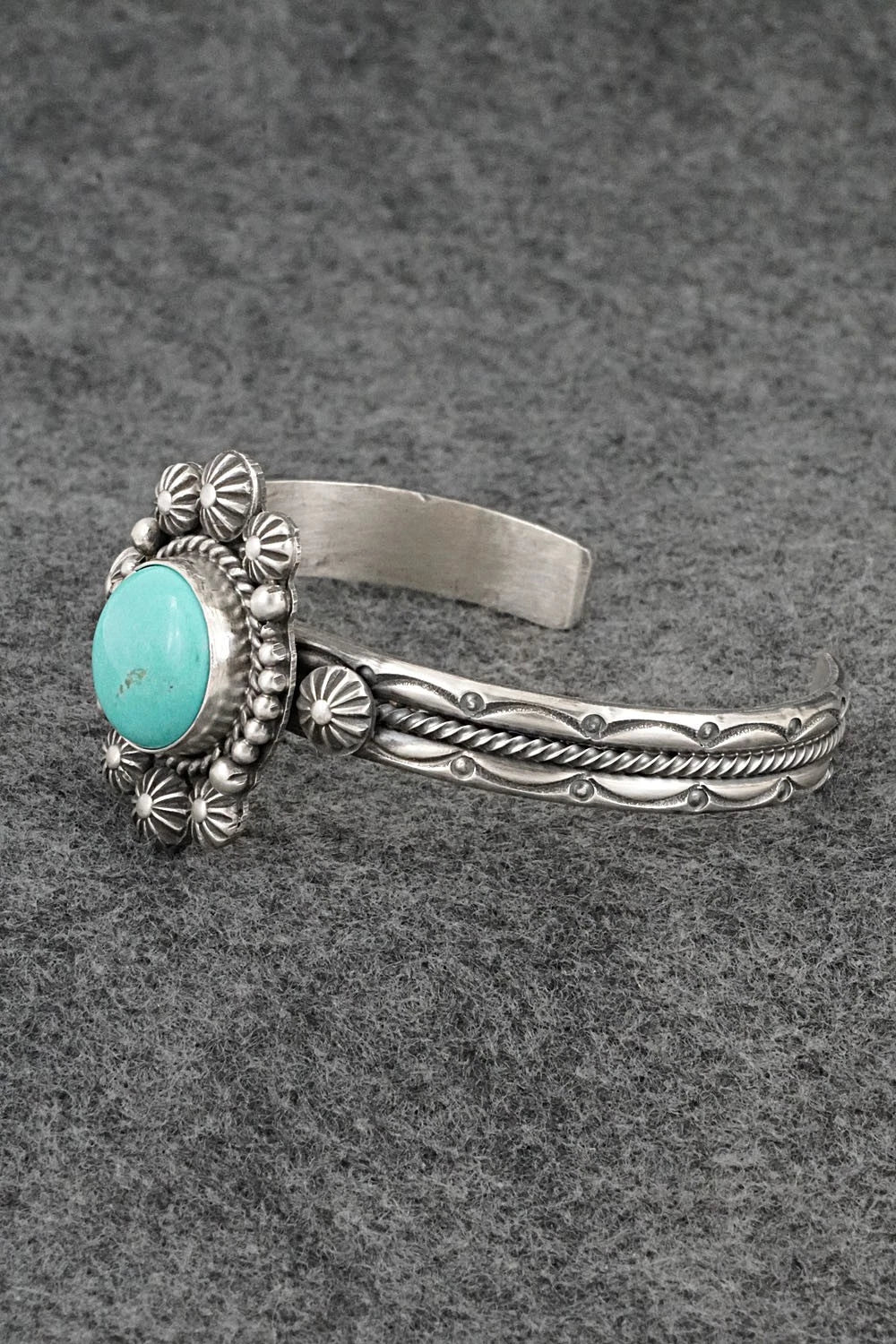 Turquoise & Sterling Silver Bracelet - Michael Calladitto