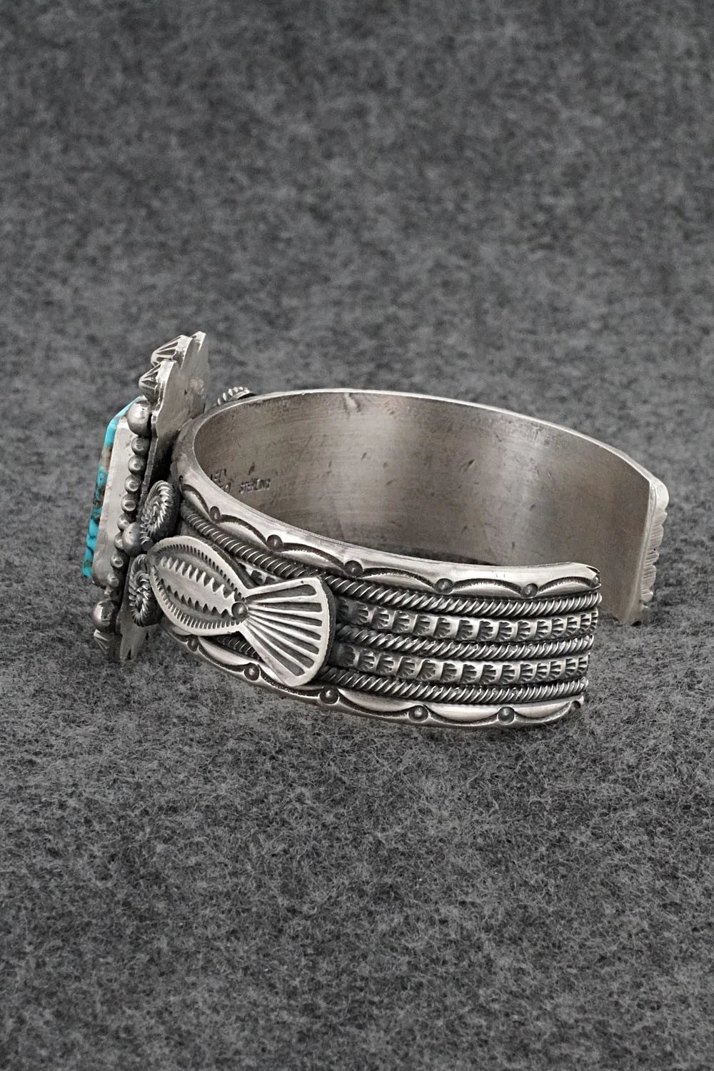 Turquoise & Sterling Silver Bracelet - Michael Calladitto