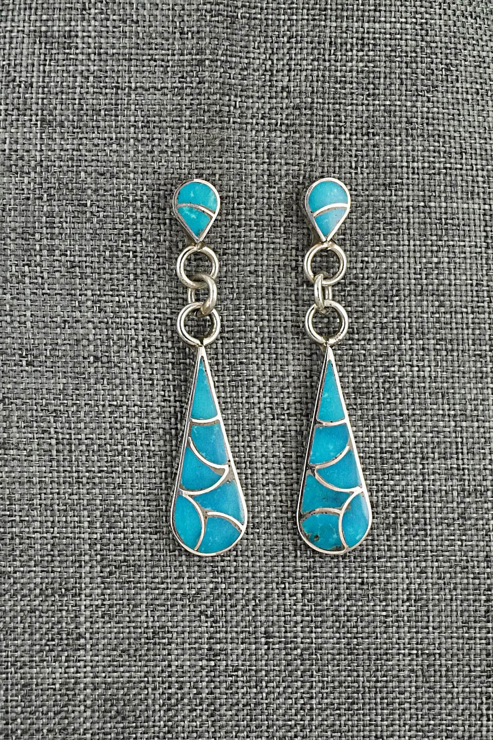 Turquoise & Sterling Silver Earrings - Lynette Johnson