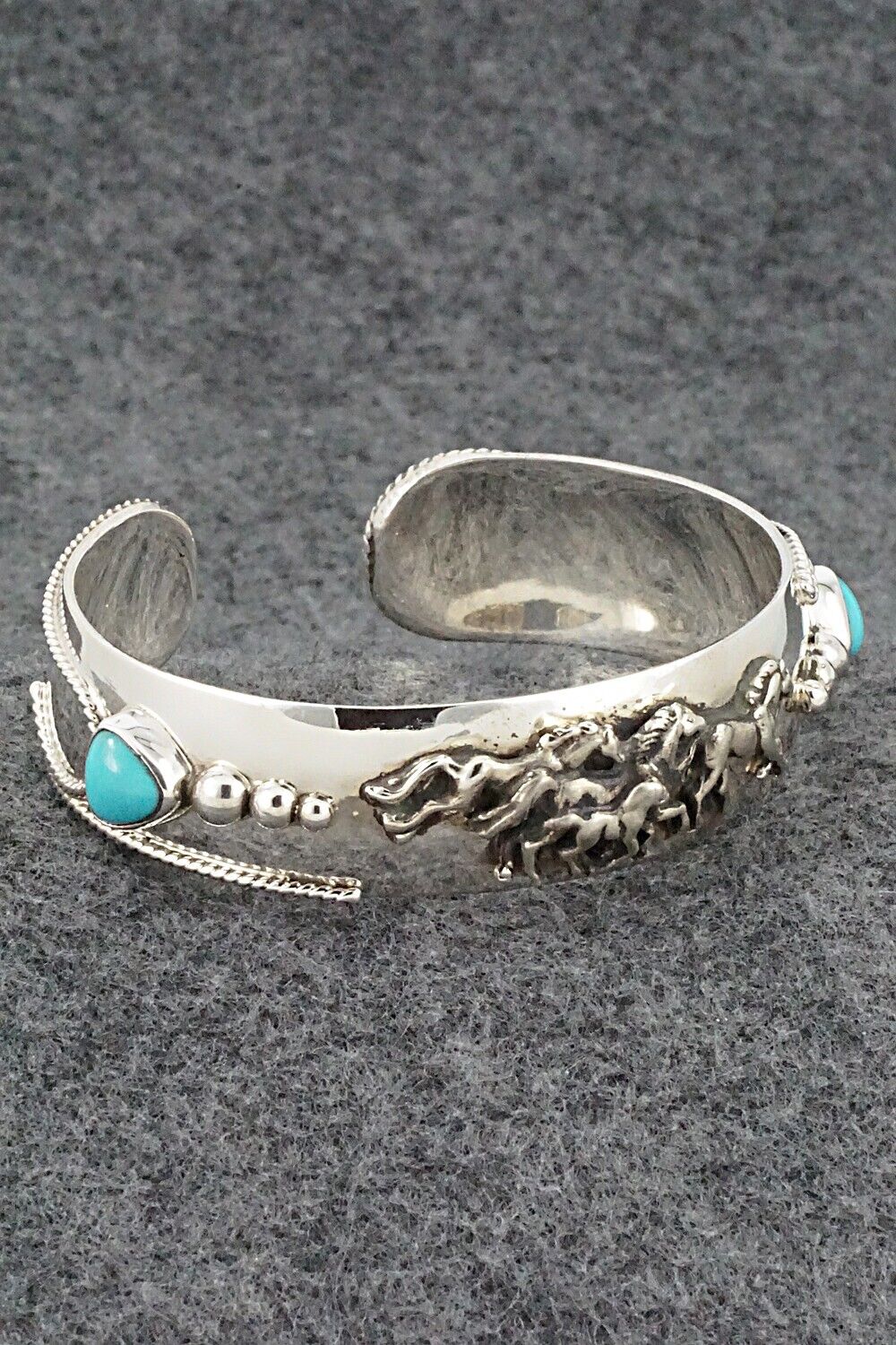 Turquoise & Sterling Silver Bracelet - Bobby Platero