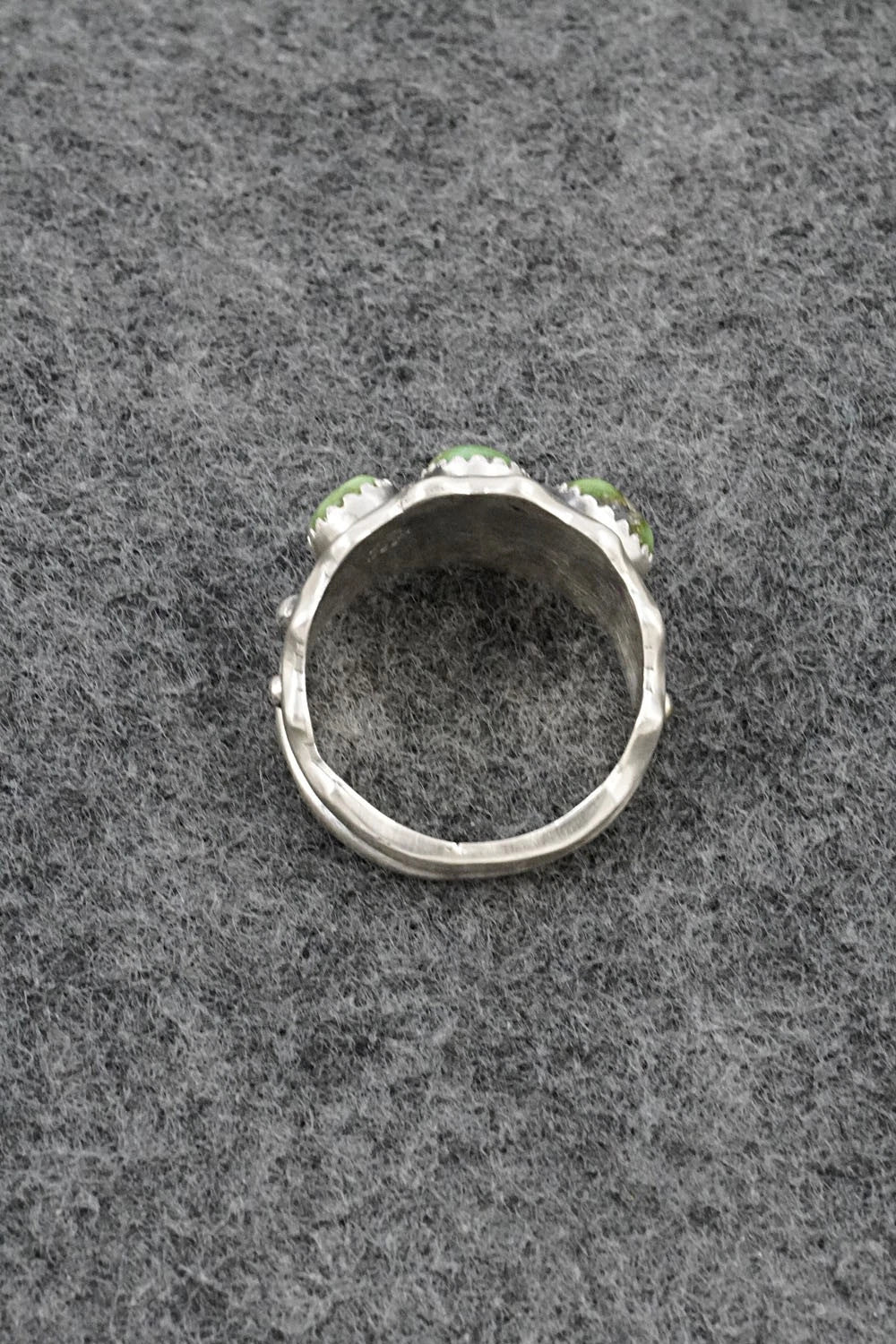 Turquoise & Sterling Silver Ring - Genevieve Francisco - Size 10