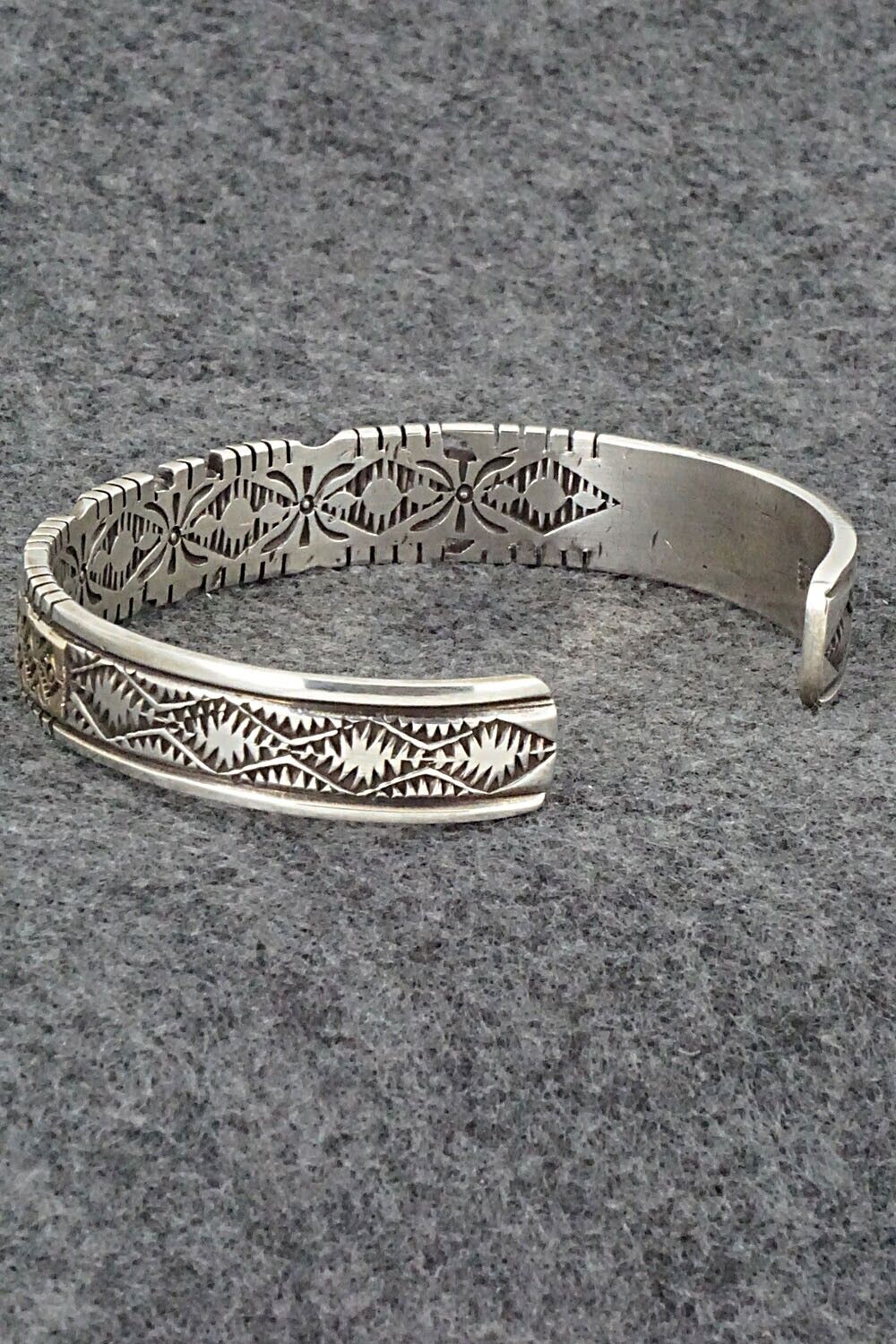 Sterling Silver & 14K Gold Bracelet - Tsosie Orville White