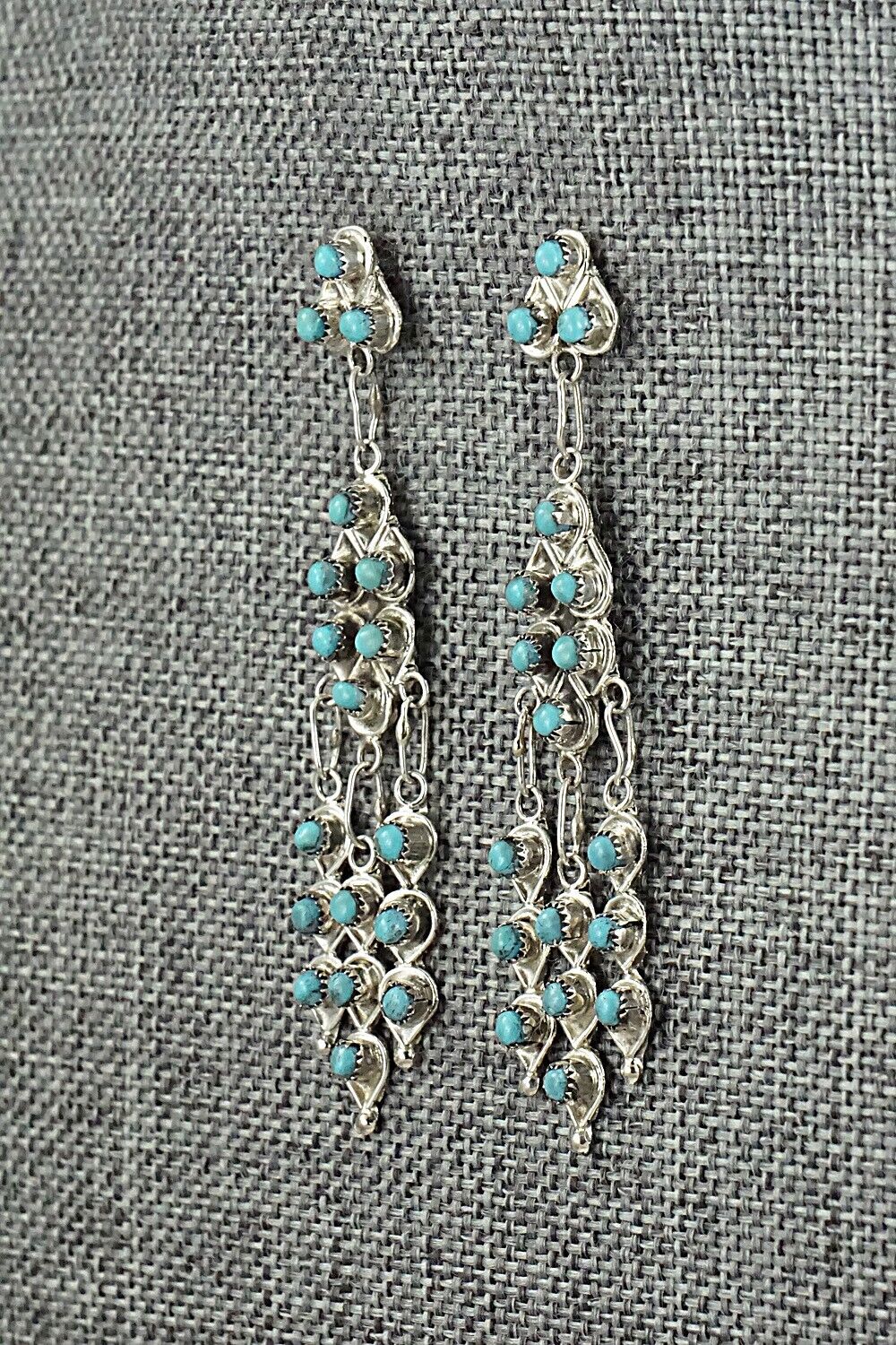 Turquoise & Sterling Silver Earrings - Waylon Johnson