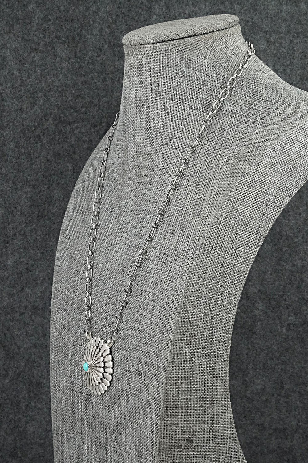 Turquoise & Sterling Silver Necklace - Sheldon Mariano