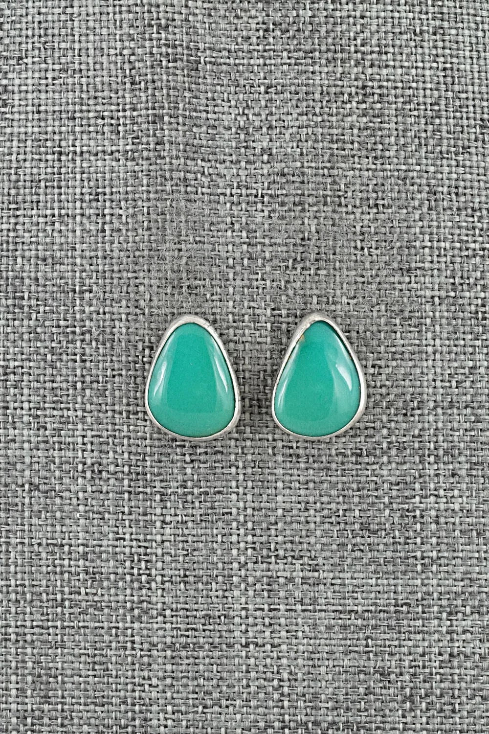 Turquoise & Sterling Silver Earrings - Rosemary Saunders