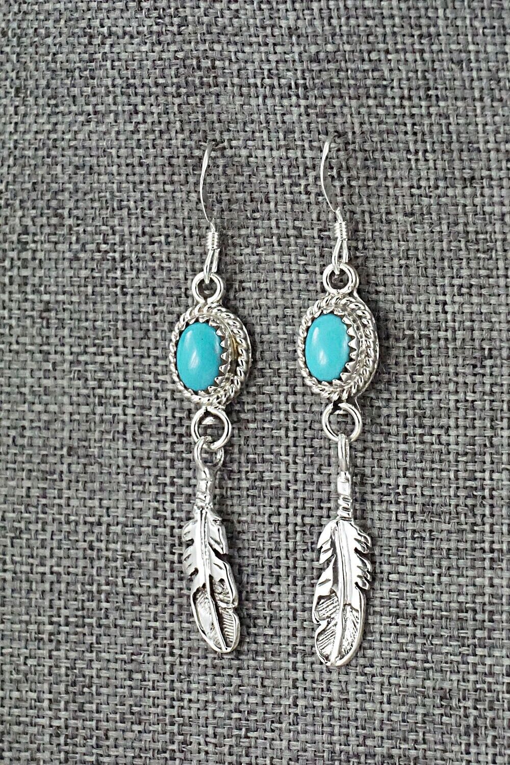 Turquoise and Sterling Silver Earrings - Sharon McCarthy