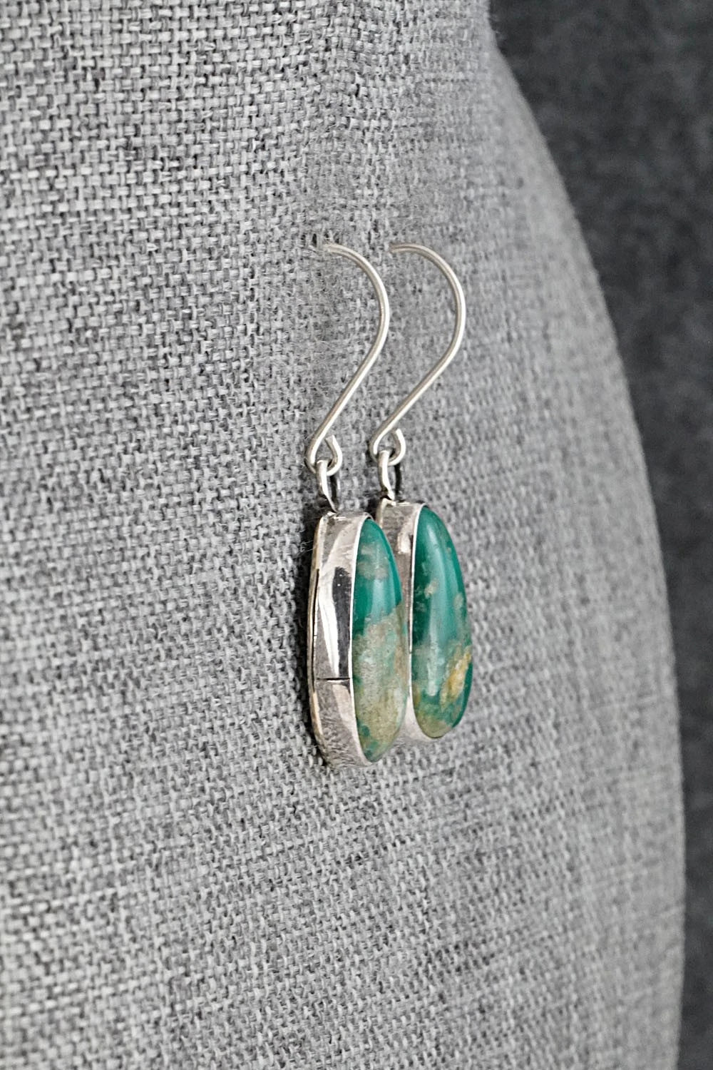 Turquoise & Sterling Silver Earrings - Rosemary Saunders